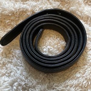 Black Leather Shoulder or Crossbody Replacement Strap